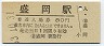 東北本線・盛岡駅(80円券・昭和53年)