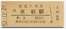 東海道本線・京都駅(80円券・昭和53年)