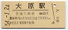 外房線・大原駅(80円券・昭和54年)1725
