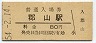 関西本線・郡山駅(80円券・昭和54年)