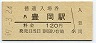 山陰本線・豊岡駅(120円券・昭和59年)
