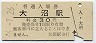 函館本線・大沼駅(30円券・昭和46年)