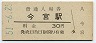 関西本線・今宮駅(30円券・昭和51年)