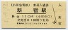 小田急電鉄・新宿駅(110円券・平成4年)