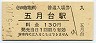 小田急電鉄・五月台駅(130円券・平成14年)