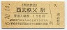 西武鉄道・西武秩父駅(110円券・平成6年)