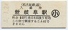 改称駅★名古屋鉄道・新岐阜駅(80円券・平成8年・小児)