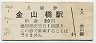 改称駅・56-7-8★名古屋鉄道・金山橋駅(90円券・昭和56年)