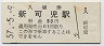 名古屋鉄道・新可児駅(90円券・昭和57年)