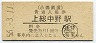 小湊鉄道・上総中野駅(80円券・昭和56年)