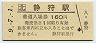 記念券★室蘭本線・静狩駅(160円券・平成9年)
