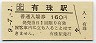 記念券★室蘭本線・有珠駅(160円券・平成9年)