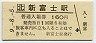 記念券★根室本線・新富士駅(160円券・平成9年)
