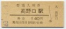 JR日付★和歌山線・高野口駅(140円券・昭和63年)