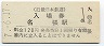 近畿日本鉄道・名張駅(120円券・平成7年)