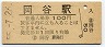 中央本線・岡谷駅(100円券・昭和55年)