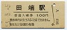 55-5-5★山手線・田端駅(100円券・昭和55年)