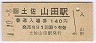 土讃線・土佐山田駅(140円券・平成元年)