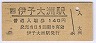 予讃線・伊予大洲駅(140円券・平成5年)