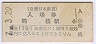 近畿日本鉄道・鶴橋駅(120円券・平成7年)