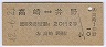 新潟印刷・青地紋★高崎⇔井野(昭和42年・2等20円)