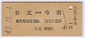 新潟印刷・赤地紋★日光⇔今市(昭和43年・2等30円)